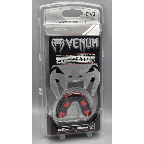Venum Other - Venum Predator Mouthguard Senior 11+ Black Red Nextfit Gel Case NEW Sealed